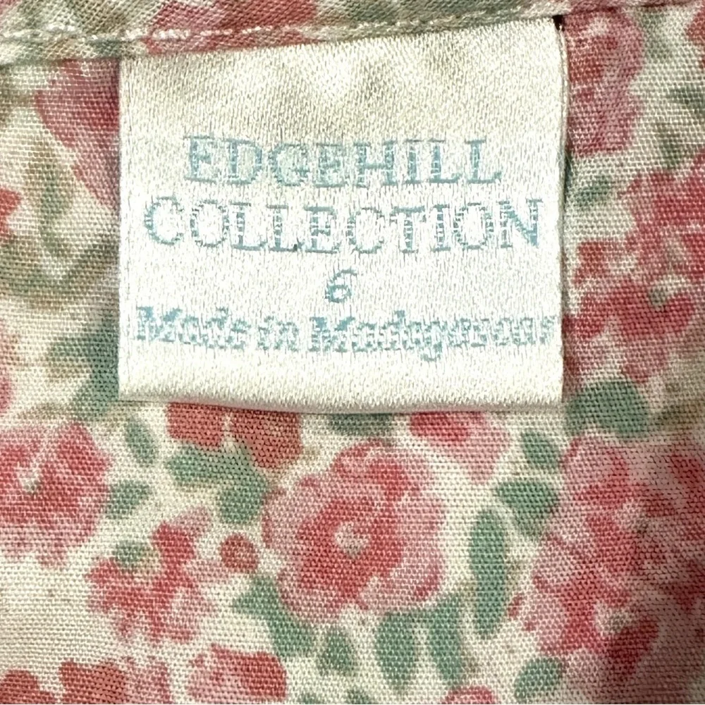 Edgehill Collection Girl’s Pink Floral Smocked Flutter Sleeve Dress